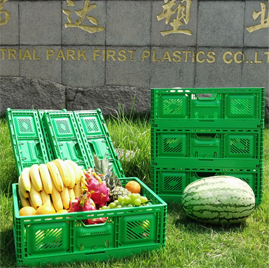 新款46系列蔬果配送网孔折叠箱发布